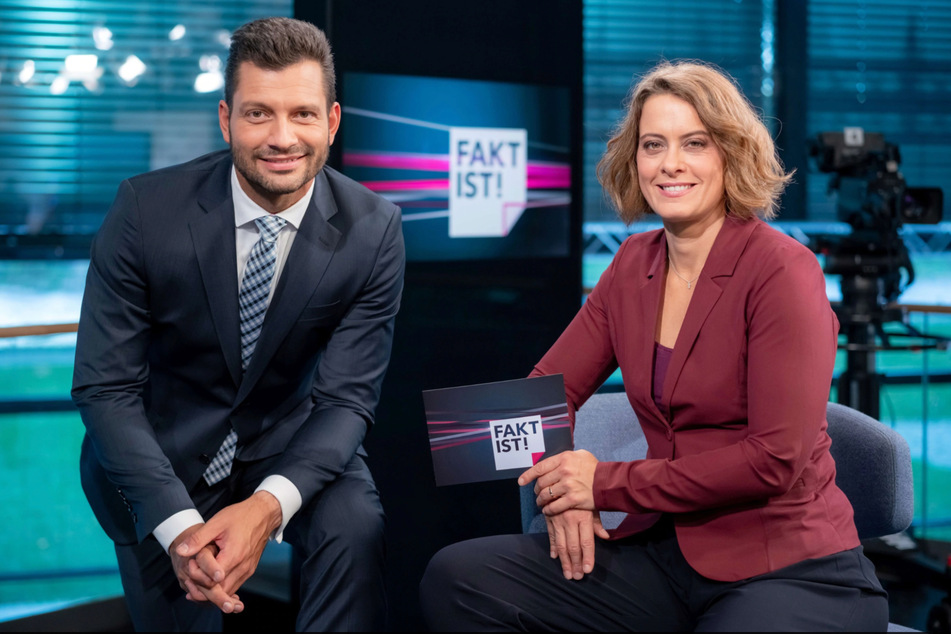 Die Moderatoren Stefan Bernschein (35) und Anja Heyde (45) diskutieren bei "Fakt ist!" über steigende Preise.