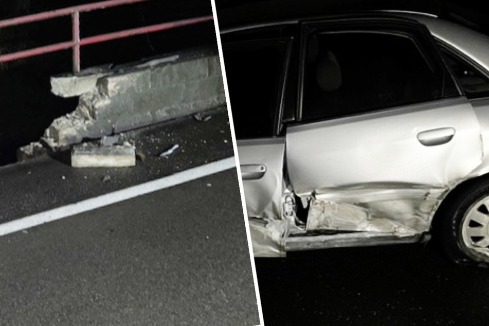 Zu schnell unterwegs: Fahranfänger (18) schrottet Audi an Betonmauer