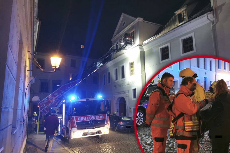 Schock in Görlitzer Altstadt: Feuerwehr rettet Katze aus brennender Wohnung