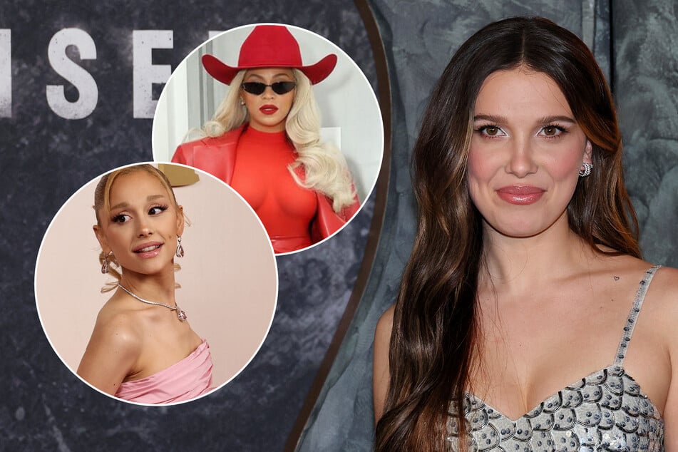 Millie Bobby Brown fangirls over Beyoncé and Ariana Grande in hilarious clip