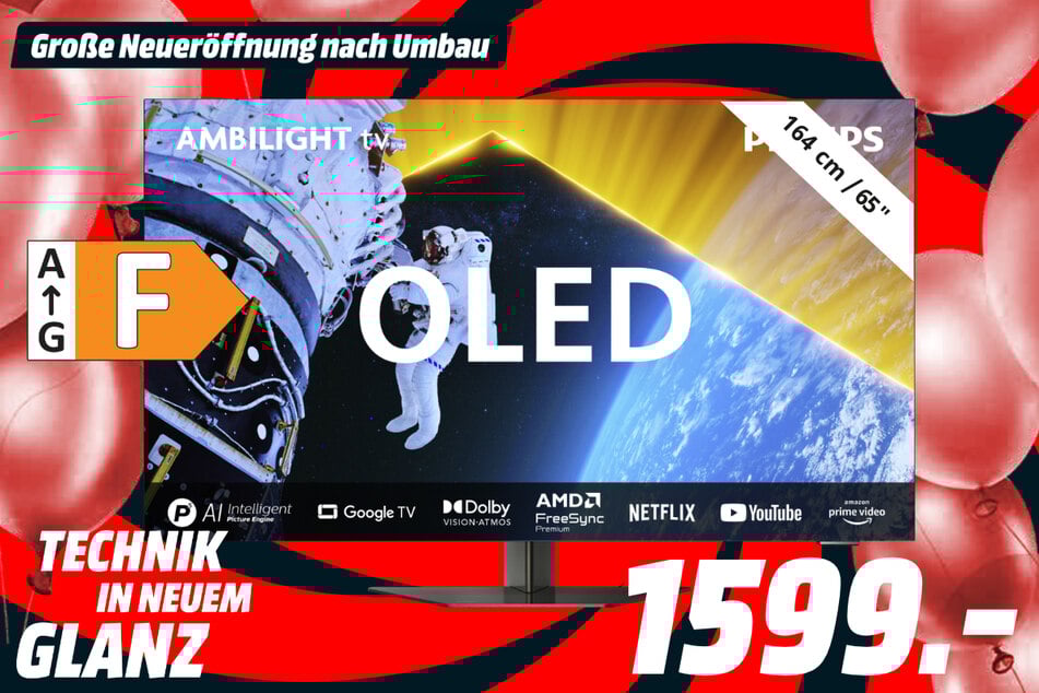 65-Zoll Philips-Fernseher 65OLED809/12 für 1.599 Euro.