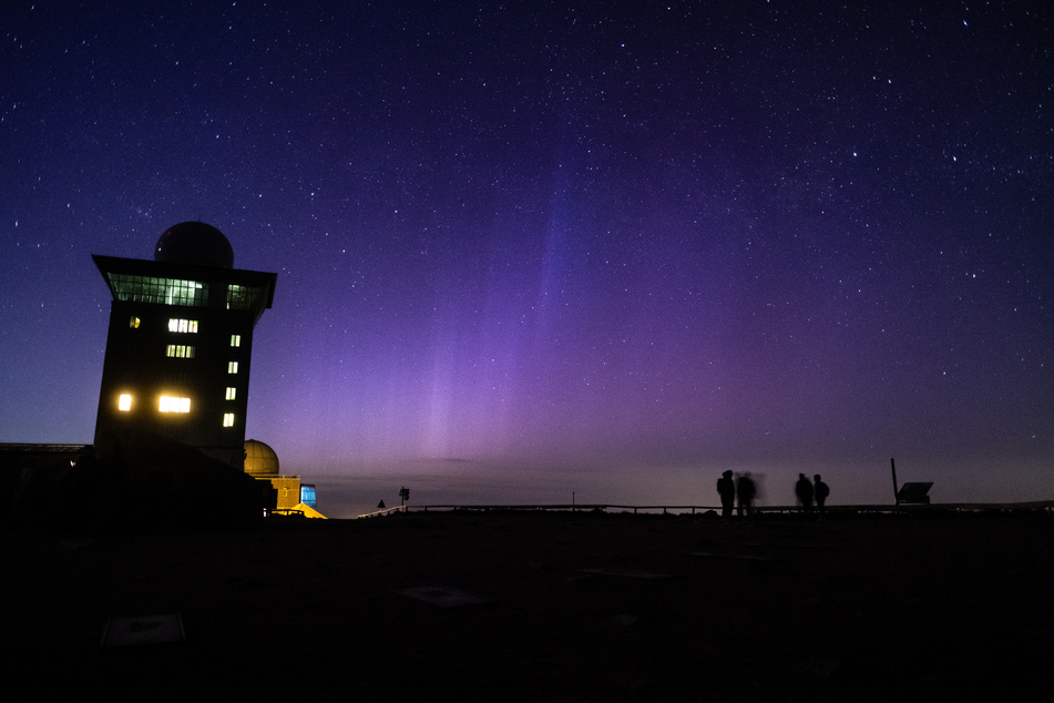 Auch den Menschen auf dem Brocken wurde in der Nacht wieder ein Spektakel am Himmel geboten.