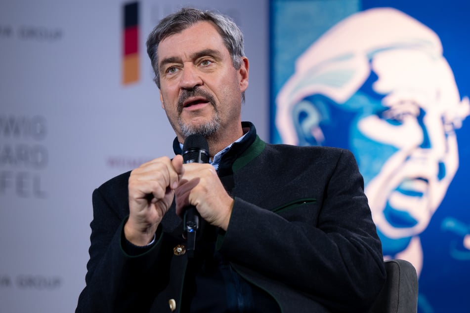 Markus Söder (58, CSU) beim Ludwig-Erhard-Gipfel.