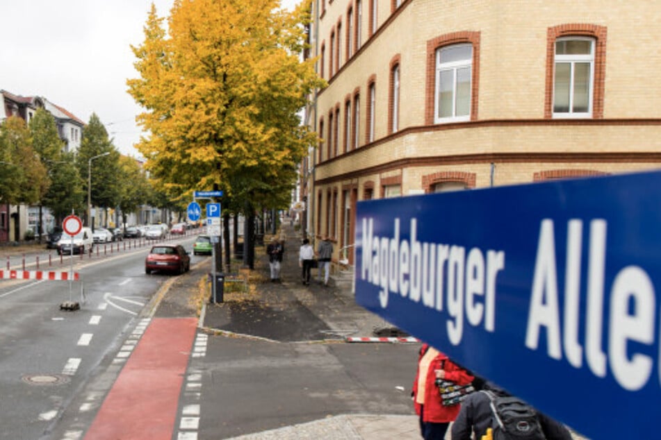 In der Magdeburger Allee finden in den kommenden Wochen umfangreiche Bauarbeiten statt.