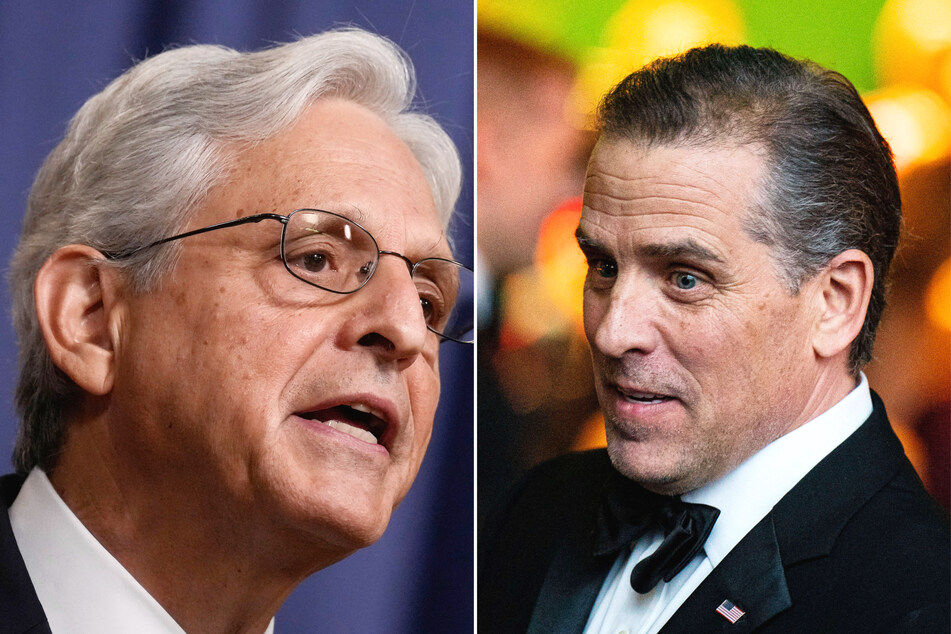 On Friday, Attorney General Merrick Garland (l.) announced that David Weiss had been appointed as special counsel in an investigation into the president's son, Hunter Biden (r.).