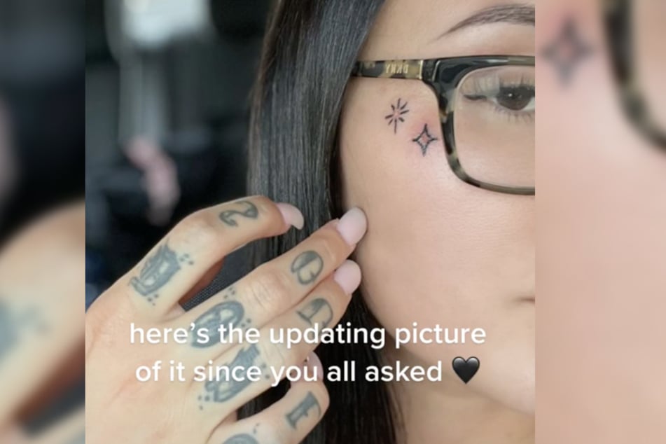 The Tiktok user said the tattoo fell off because the artist didn't press the needle deep enough into her skin.