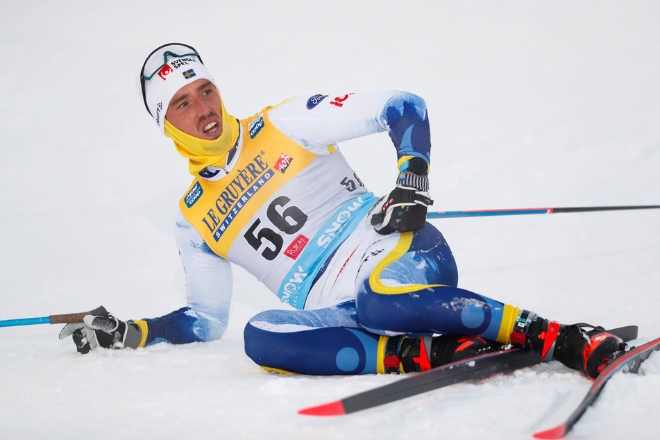 Dem Schweden Calle Halfvarsson (34) fror der Penis beim Weltcup-Rennen ein.