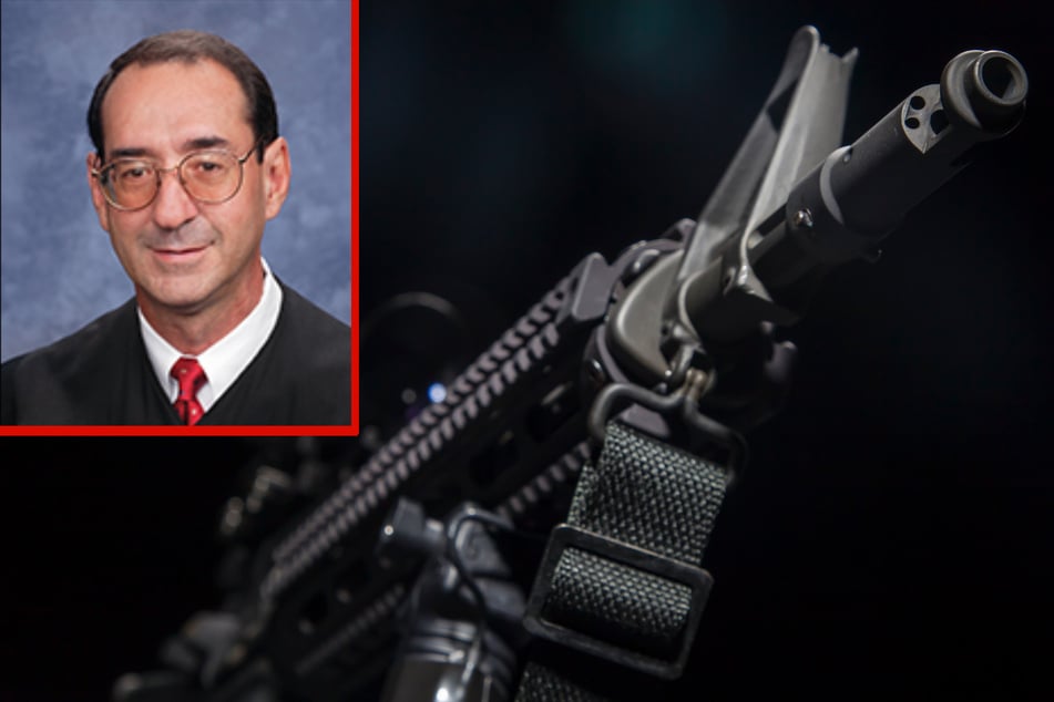 Judge Roger Benitez compared AR-15 rifles to Swiss Army knives in his controversial decision (collage).