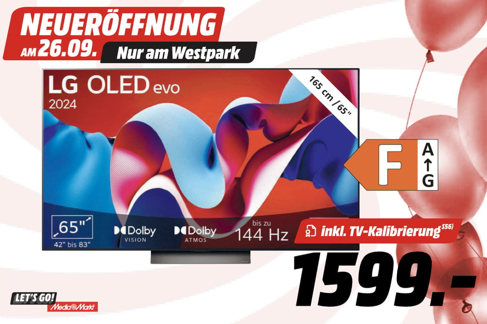 65-Zoll LG-Fernseher für 1.599 Euro (inkl. TV-Kalibrierung).