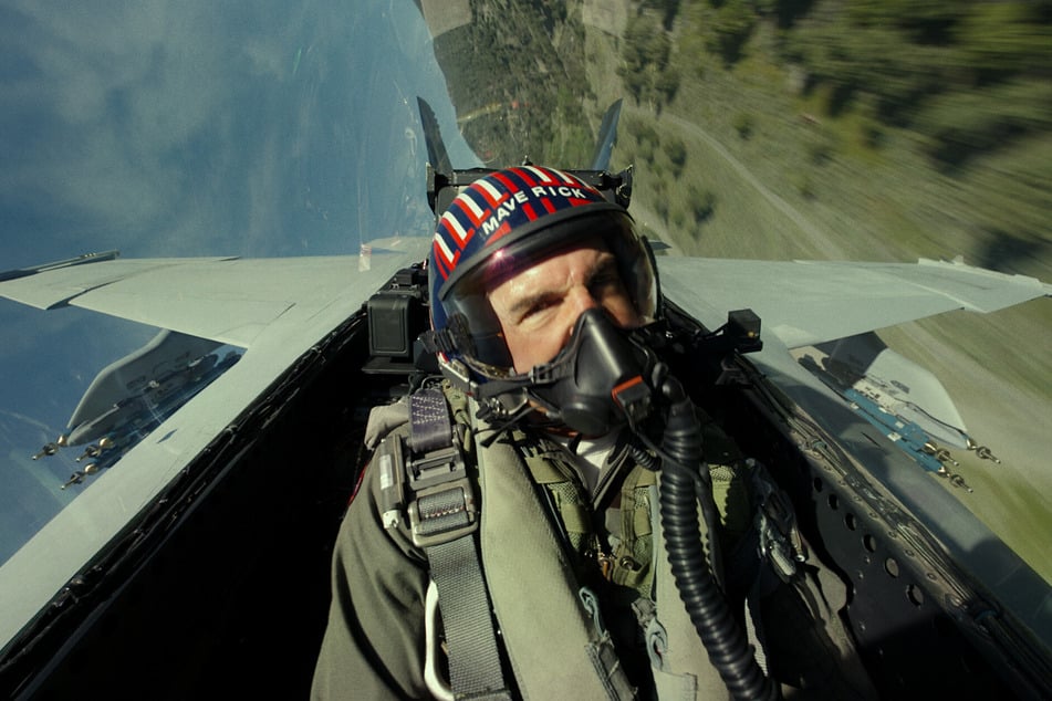 Eine Szene aus "Top Gun: Maverick" mit Cruise als Pete "Maverick" Mitchell.