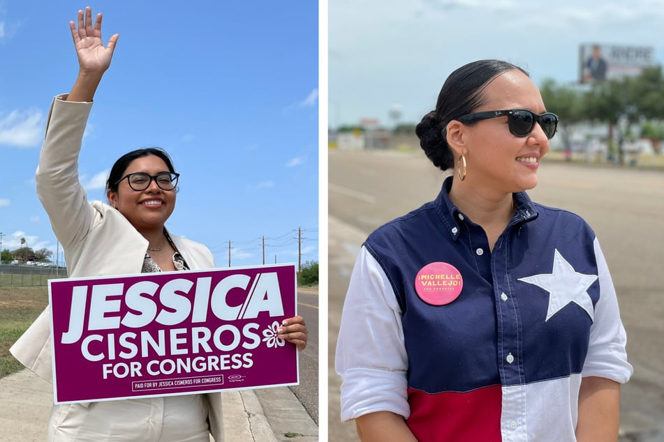 The races for South Texas progressives Jessica Cisneros (l.) and Michelle Vallejo are still too close to call.