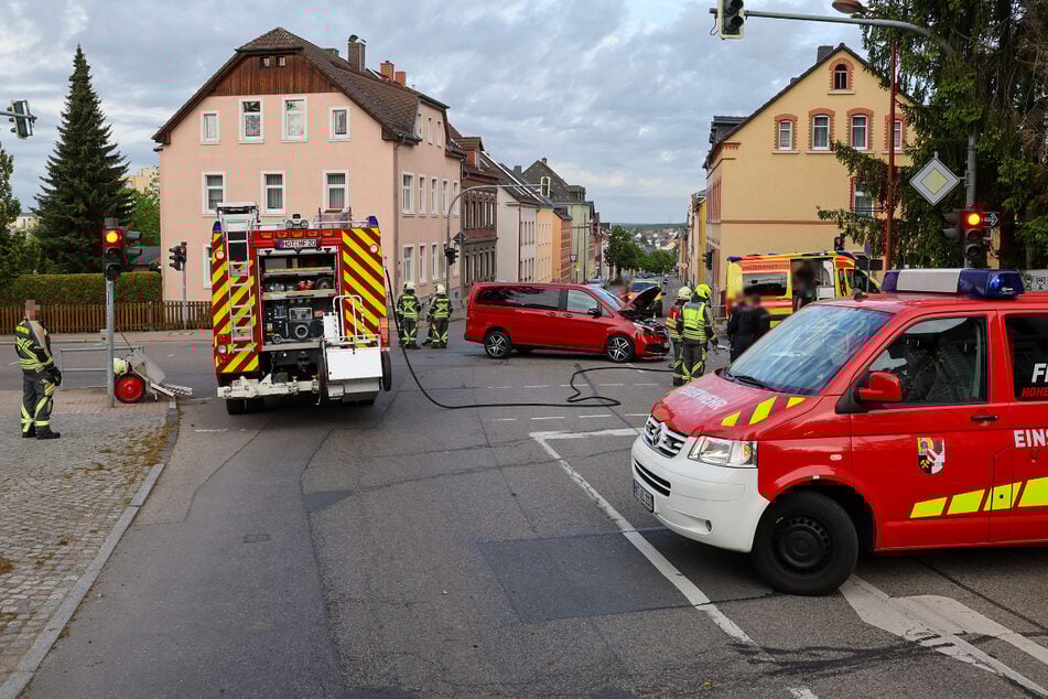 Die Kreuzung musste gesperrt werden.