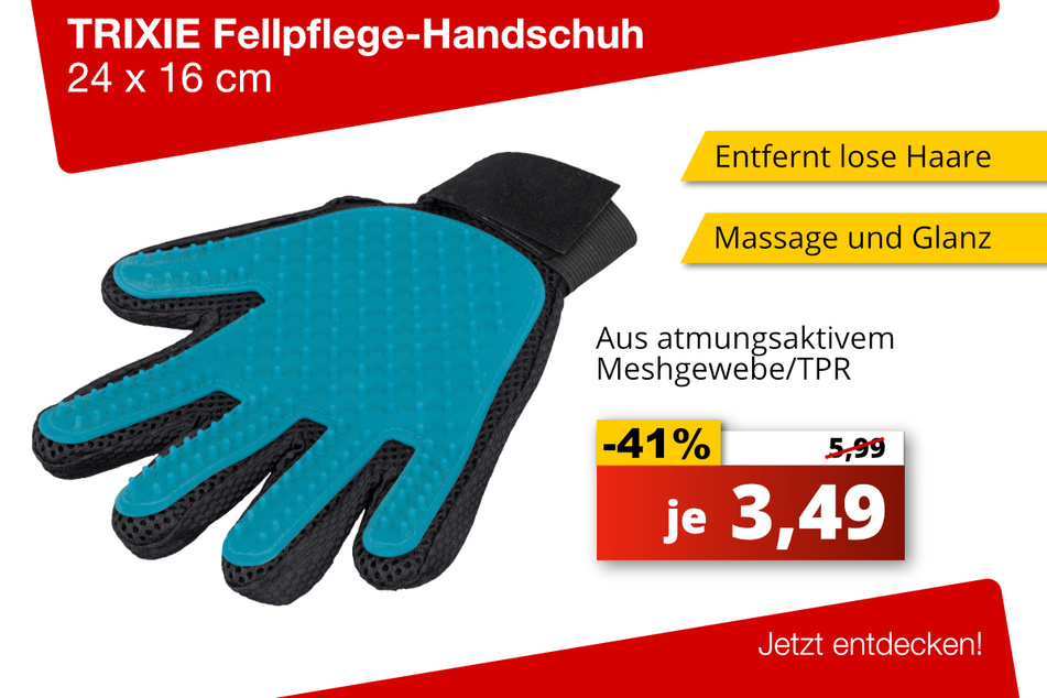 TRIXIE Fellpflege-Handtuch je 3,49 Euro (41 Prozent gespart)
