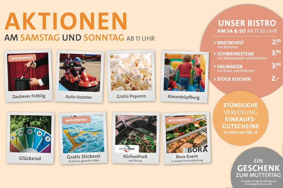 Bei Möbel Ehrmann in Herxheim warten am Wochenende geniale Aktionen auf Euch.