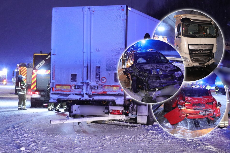 Unfall A17: Chaos auf der A17: Gleich mehrere Unfälle legen Verkehr lahm