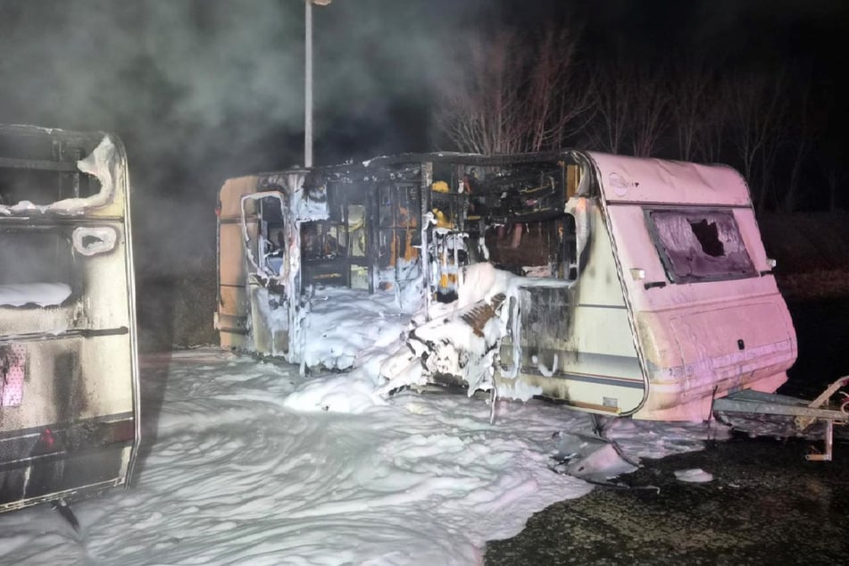 In Hasselfelde brannte in der Nacht ein Wohnwagen.