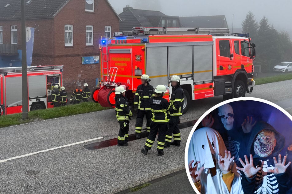 Hamburg: Halloween-Party endet mit einem Schreck: Plötzlich Flammen in Kita