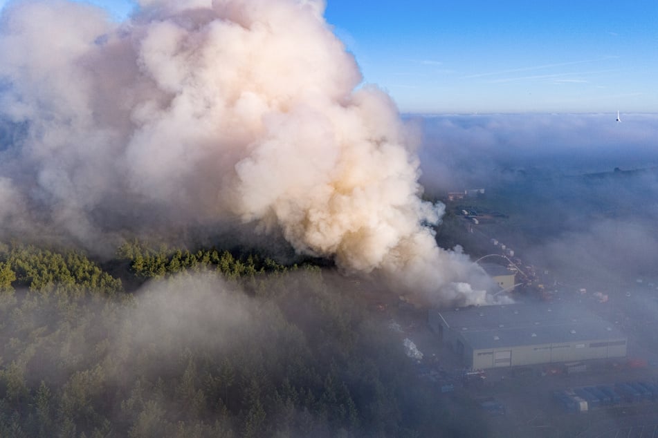 Großbrand in Entsorgungsfirma verursacht Millionenschaden!