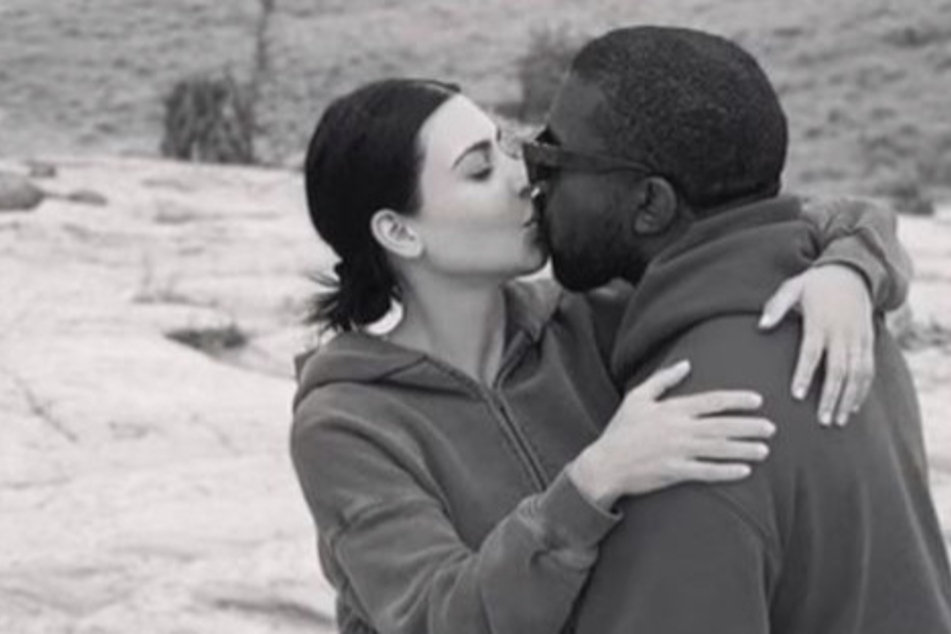 On Friday, Kanye West shared a pic of himself and Kim Kardashian kissing on his Instagram stories amid their ongoing divorce.