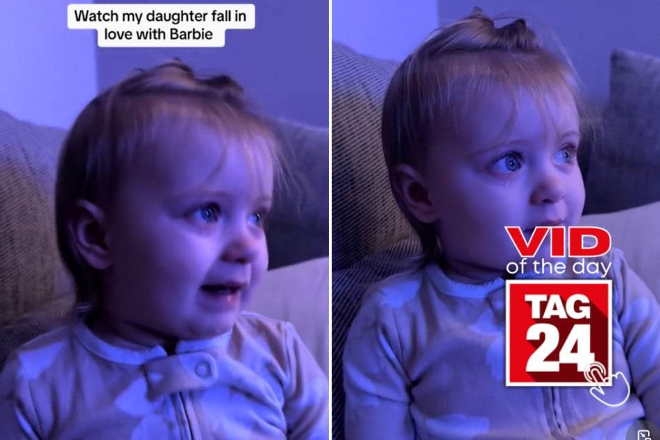 viral videos: Viral Video of the Day for July 25, 2024: Little girl amazed watching Barbie for first time: "Wow!"