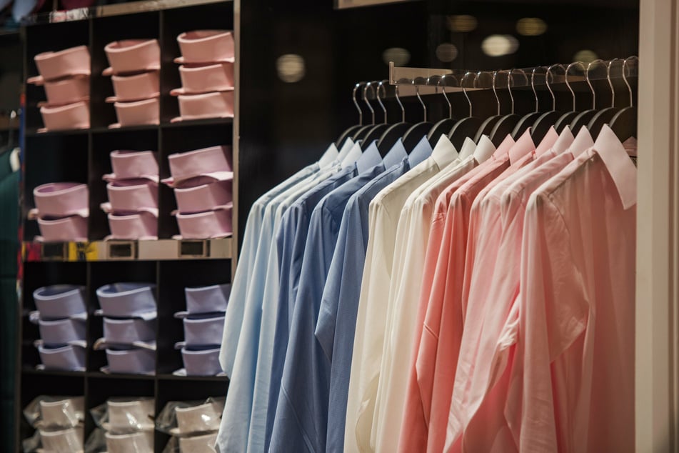 Many people find trying on clothes in stores stressful and prefer to shop online, with the ability to try items on at home and send back what doesn't fit. Online dressing rooms are trying to eliminate the need for returns by more accurately showing you how something will fit (stock image).
