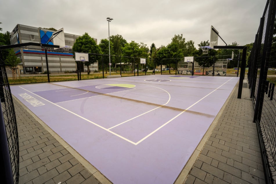 Baustellen Chemnitz: Basketballfelder im Konkordiapark gesperrt: Termin für Bauarbeiten steht