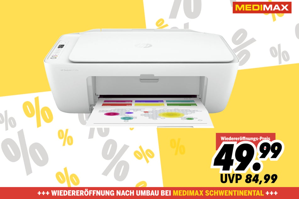 HP-Drucker für 49,99 statt 84,99 Euro.