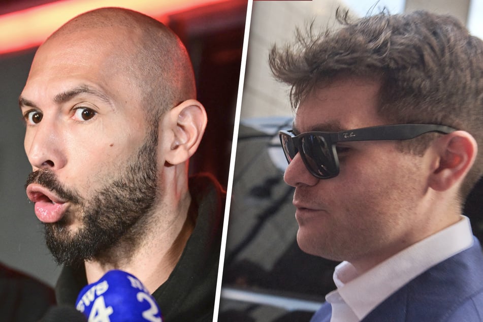 Andrew Tate (39, l.) und Nick Fuentes (27) feierten gemeinsam und sorgten dabei für einen erneuten Skandal.