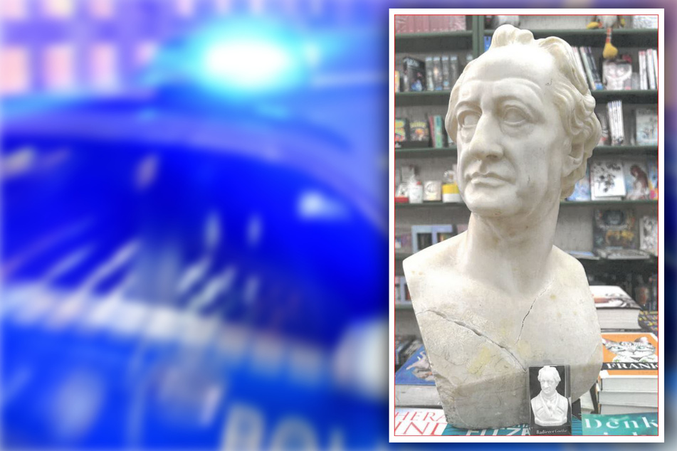 100 Jahre alte Goethe-Büste aus Buchhandlung geklaut: Polizei sucht Zeugen!