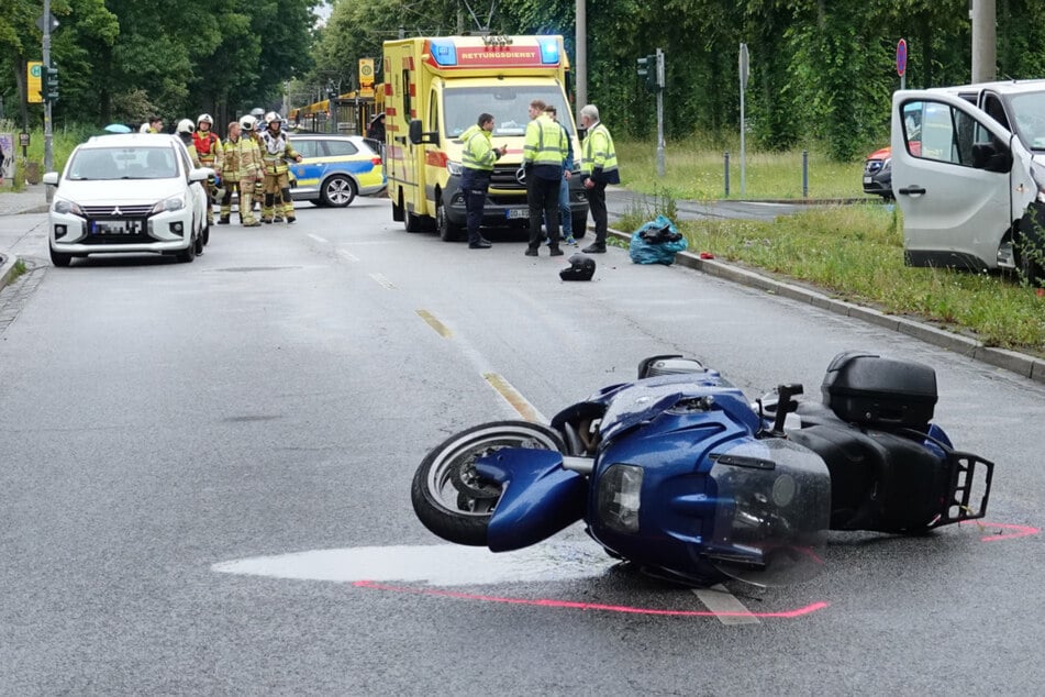 Biker stirbt bei Zusammenstoß mit Transporter am Großen Garten