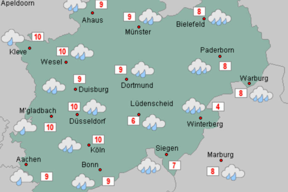 Das Weihnachts-Wochenende in NRW lockt nicht gerade mit stimmungsvollem Wetter: Es wird nass und windig.