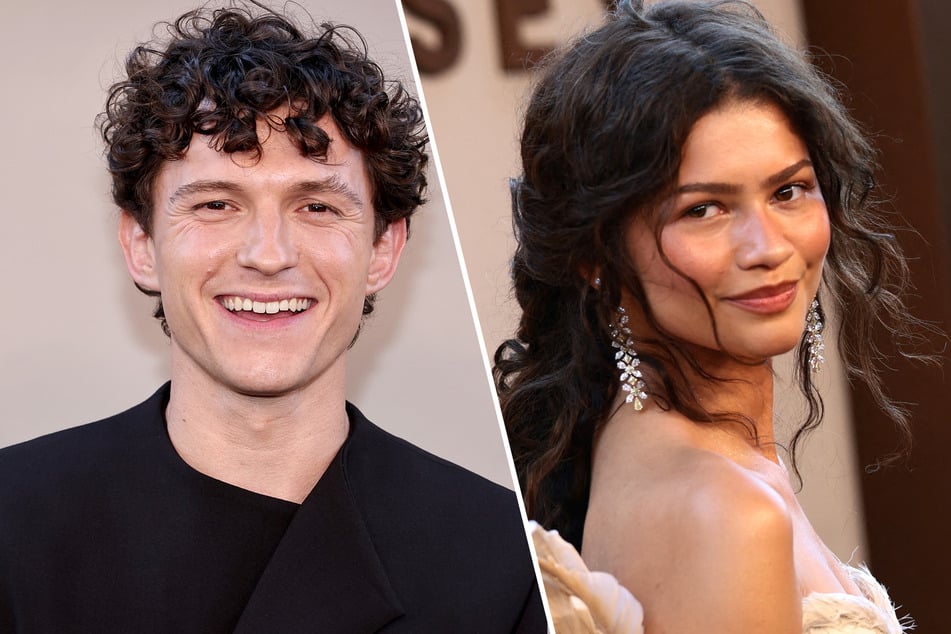 Tom Holland (l) spilled that Zendaya threatened to "leave" him if he didn't accept his role in The Odyssey!