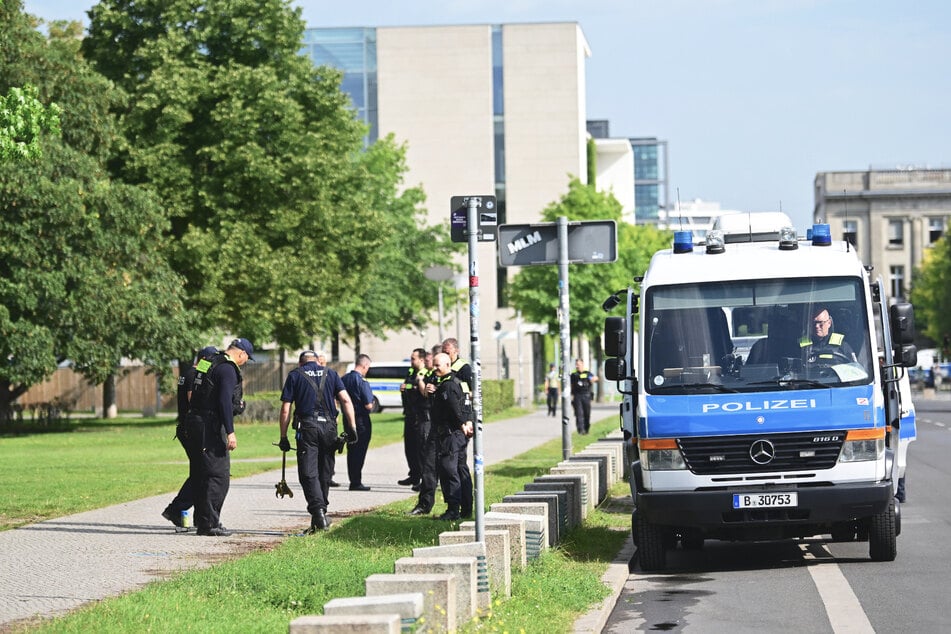 Die Polizei sperrte rund um das Regierungsviertel viele Bereiche ab.