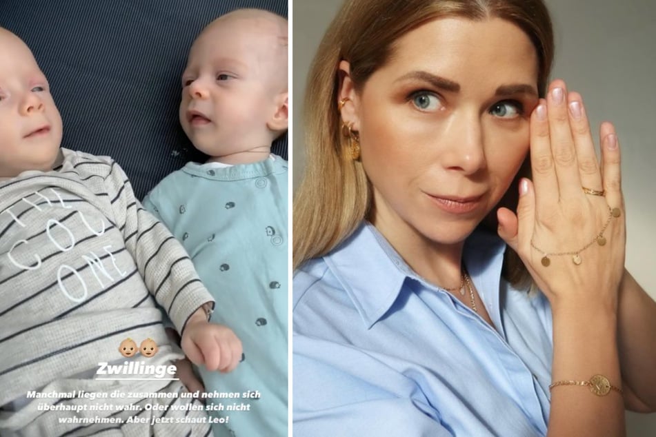 Tanja Szewczenko (44) ist Anfang April Mutter von zwei süßen Jungs geworden. (Fotomontage)