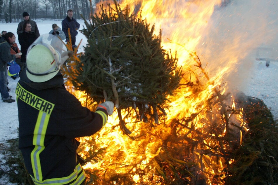 Groß und Klein können sich an diesem Feuer erfreuen.