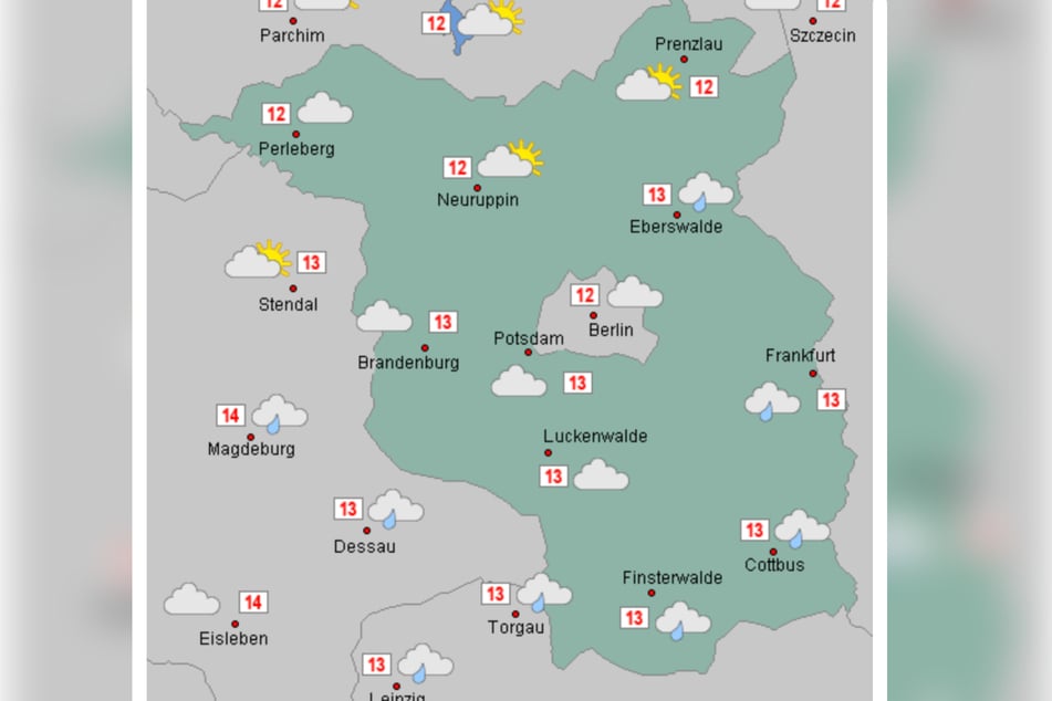 Am Freitag steigen die Temperaturen auf maximal 13 Grad an.