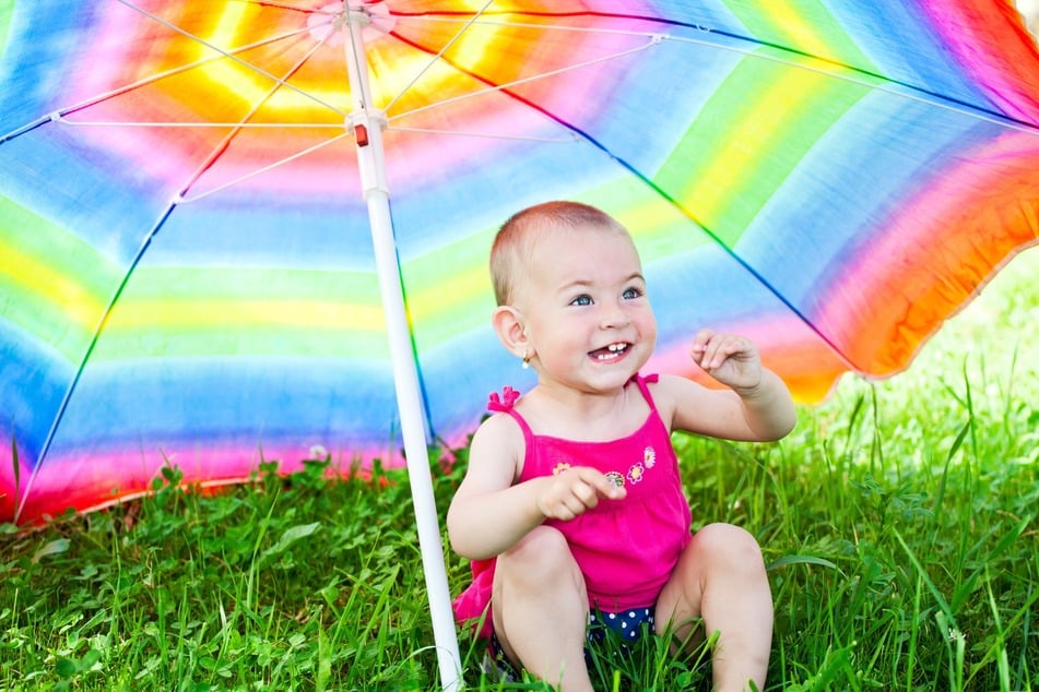 Direkte Sonneneinstrahlung sollte für Babys vermieden und ein schattiger Platz bevorzugt werden.