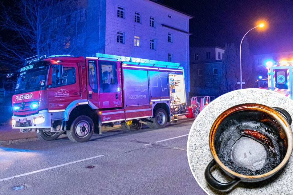 Feuerwehreinsätze im Erzgebirge: Zweimal Alarm wegen angebranntem Essen