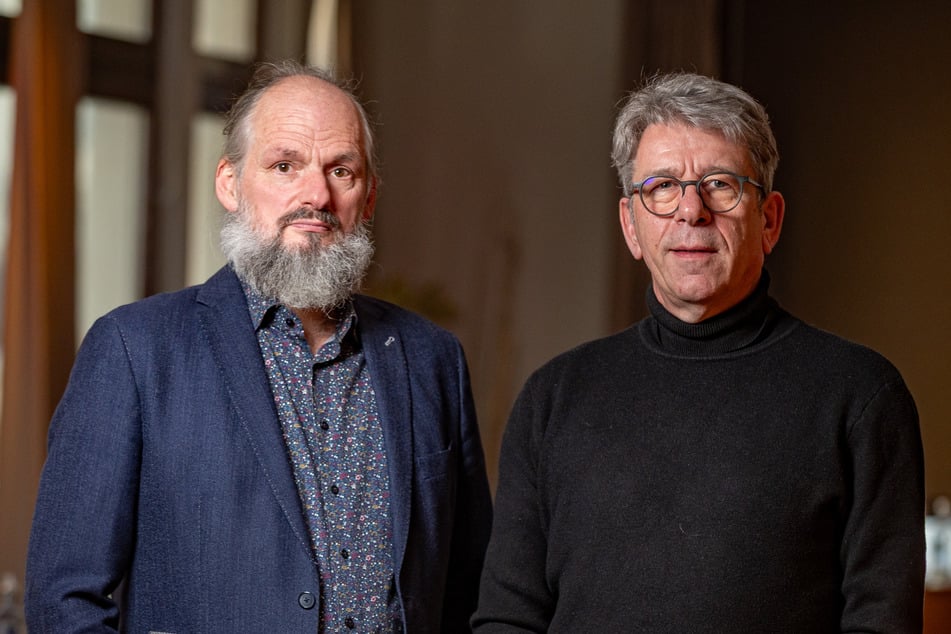 Gewinner und Verlierer des Förderbeschlusses: "Jazztage"-Veranstalter Kilian Forster (55) und Hendrik Meyer (61) vom Dixieland Festival.