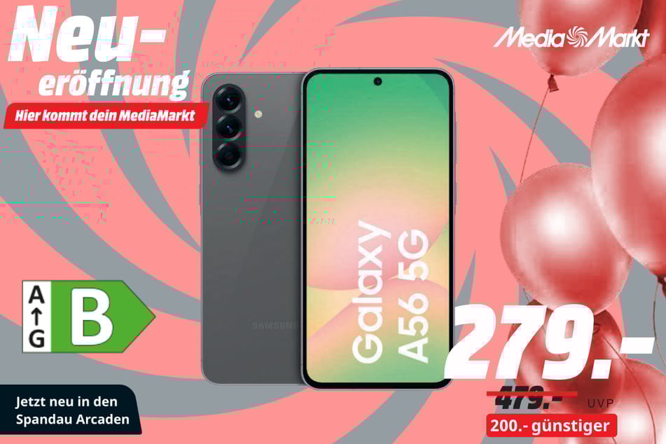 Samsung Galaxy A56 5G für 279 statt 479 Euro.