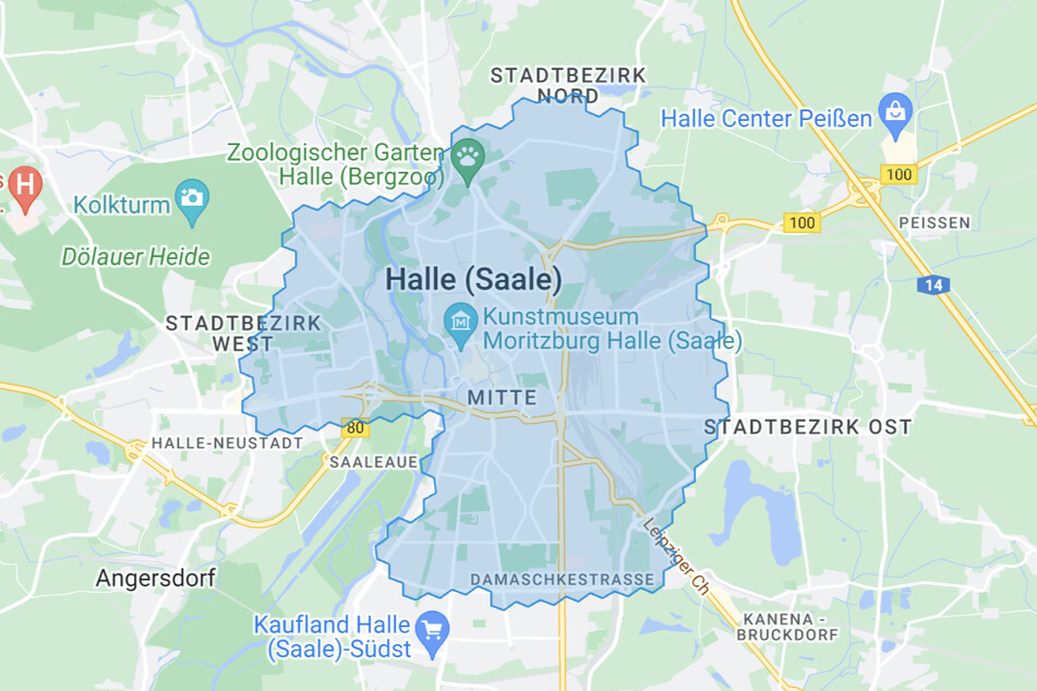Liefergebiet Halle (Saale)