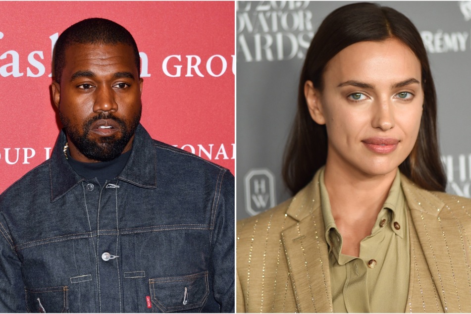 Kanye West (l) is reportedly taking a break from spending time with Irina Shayk (r). The two were rumored to be dating for the past few months.