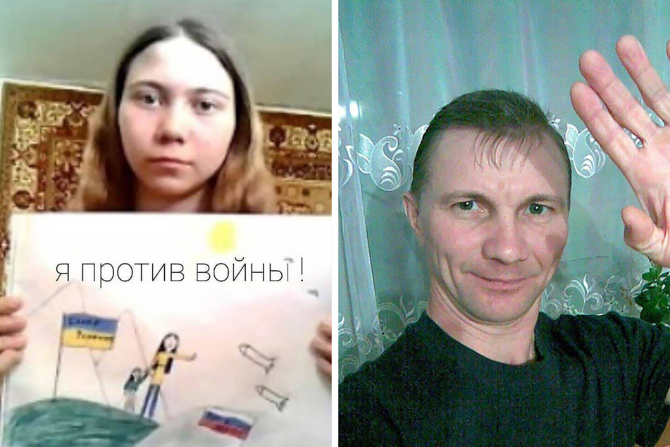 Tochter malte Anti-Kriegs-Bild: Vater in Russland festgenommen!