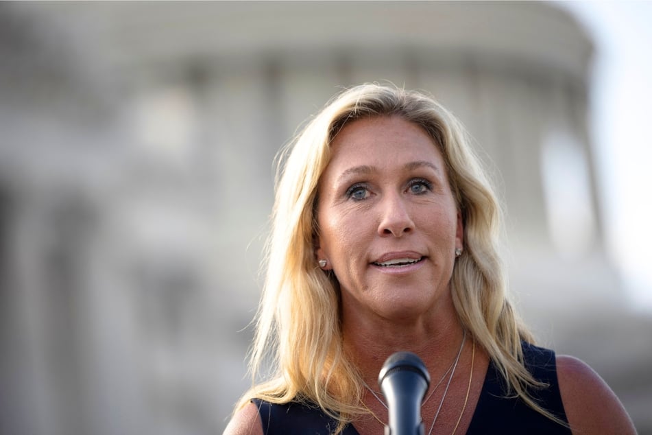 Marjorie Taylor Greene has called for the Department of Justice to drop charges against a doctor accused of running a Covid-19 vaccine fraud scheme.