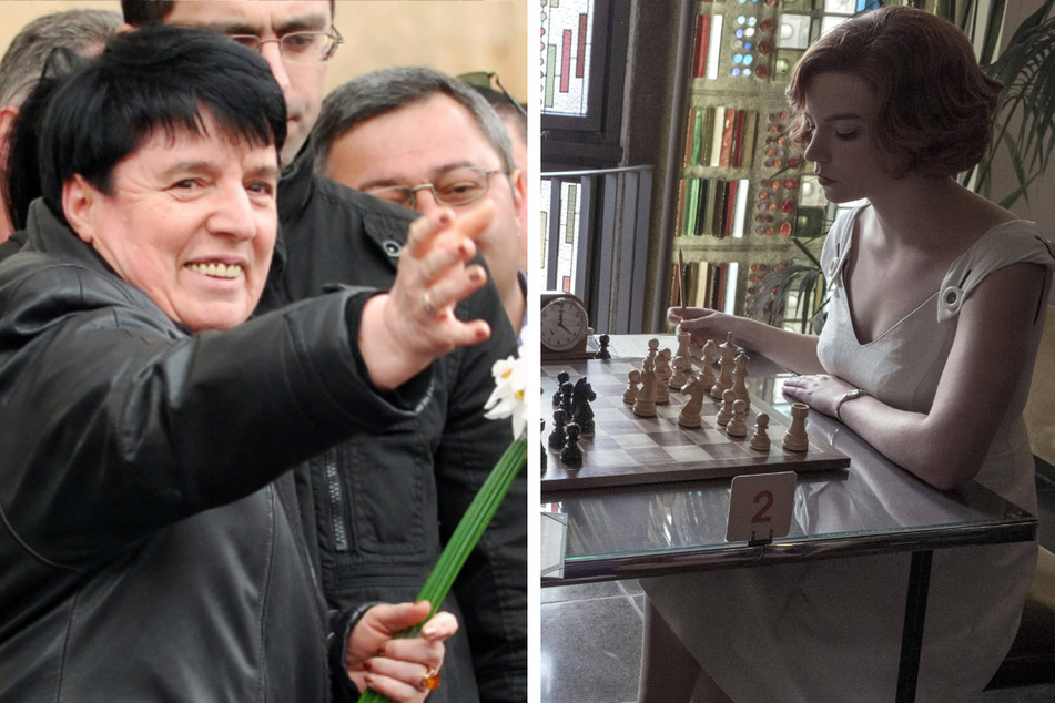 World chess champion Nona Gaprindashvili (l.) had sued Netflix for $5 million, claiming the series defamed her by saying she never competed against male opponents in chess.