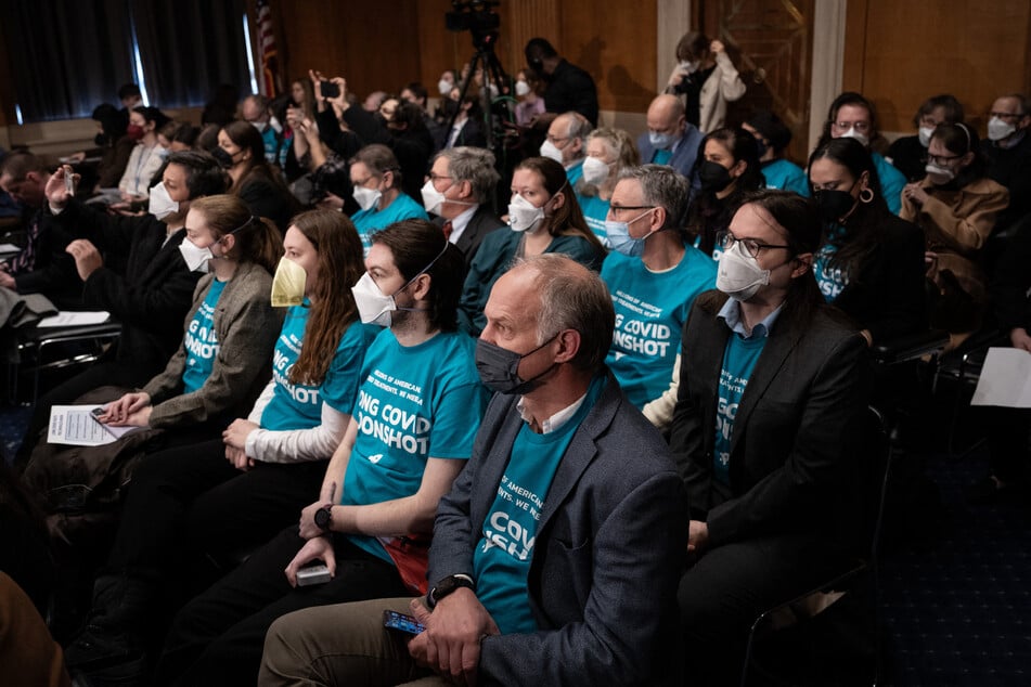 People with symptoms of long Covid sit in the audience as they listen during a Senate Committee on Health, Education, Labor and Pensions hearing titled "Addressing Long COVID: Advancing Research and Improving Patient Care" on Capitol Hill on January 18, 2024 in Washington, DC.