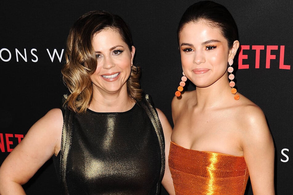 Reports allege Mandy Teefey (l.) took out a loan against her home to pay the employees at her and daughter Selena Gomez's mental health startup, Wondermind.