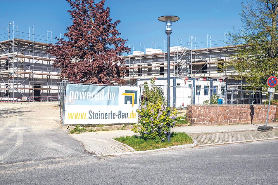 Grob ist schon erkennbar, wie die neue Riesen-Kita einmal aussehen wird.