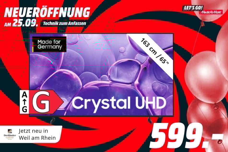65-Zoll Samsung-Fernseher GU65U8079F für 599 Euro