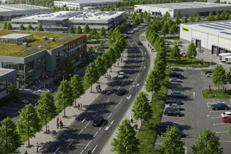 So könnte der Innovationscampus aussehen, wenn er tatsächlich kommt. (Visualisierung)